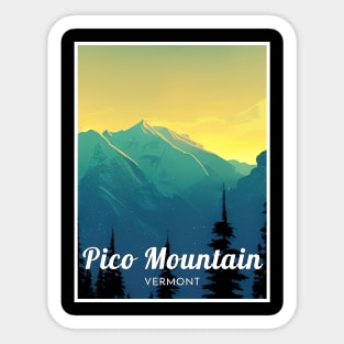 pico mountain ski - Vermont Sticker